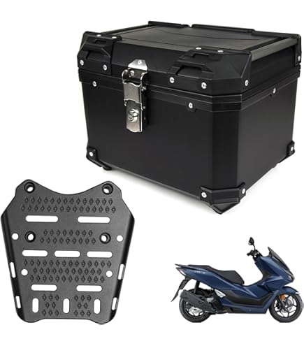 Amazon | PCX専用。 ボックス&キャリア セット 容量47L 取付簡単 リア